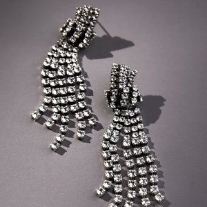 ! Dannijo limited edition crystal fringe drop earrings ($295)